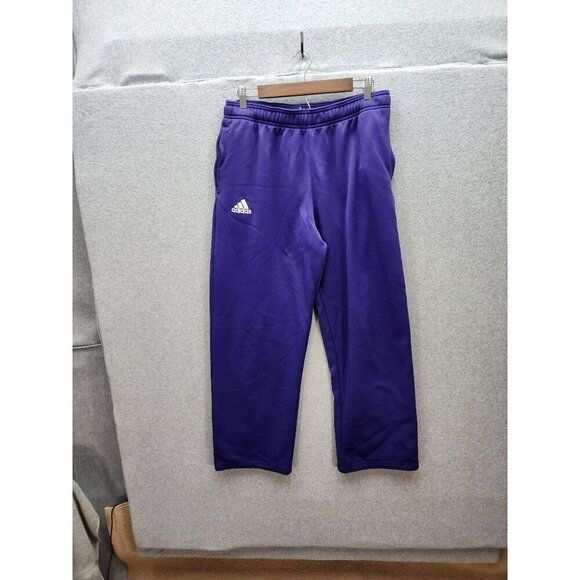 Adidas Womens Purple Climawarm Pants L Polyester - Picture 1 of 6